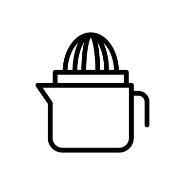 meyve suyu sürahi vektör ince çizgi simgesi