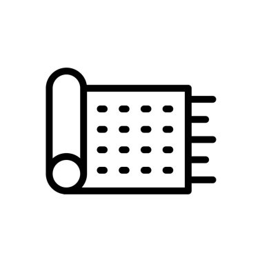 dua mat vektörü ince çizgi simgesi