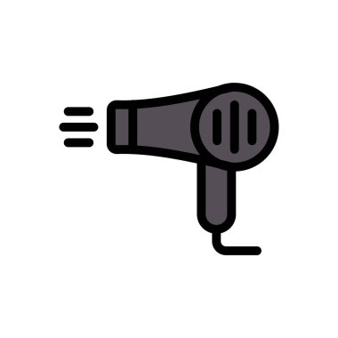 Kurutucu vektör düz renk simgesi