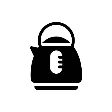 Kettle vektör kabartması düz simge
