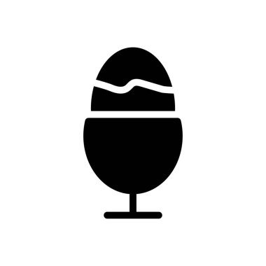 Yumurta vektörü düz simge