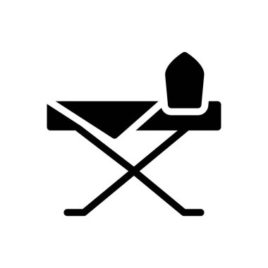 Demir tablo vektör kabartması düz simge