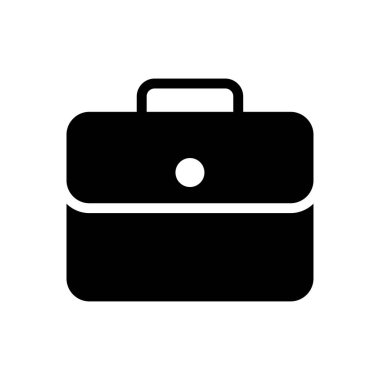 evrak çantası vektör düz simgesi