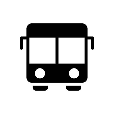 bus vektör düz simgesi