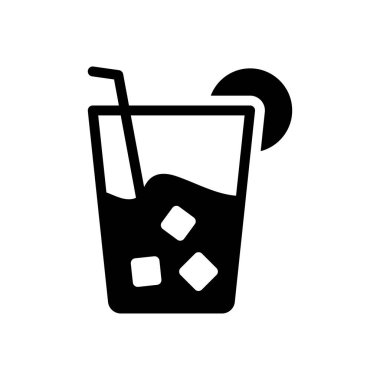 meyve suyu vektörü düz simgesi