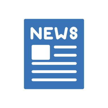 haber kağıdı vektör renk simgesi