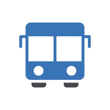 bus vektör renk simgesi