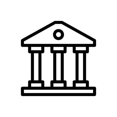 şehir simgesi vektör ince çizgi simgesi