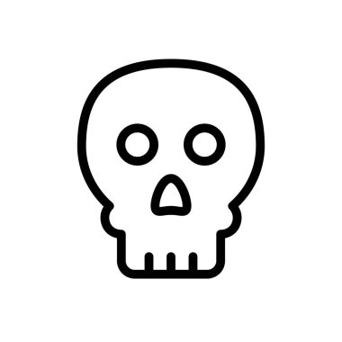 kurukafa vektörü ince çizgi simgesi