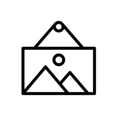 resim vektörü ince çizgi simgesi