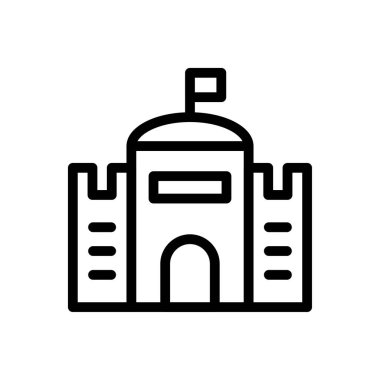 Tarihi vektör ince çizgi simgesi