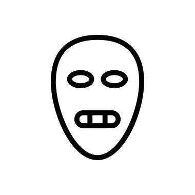 kurukafa vektörü ince çizgi simgesi