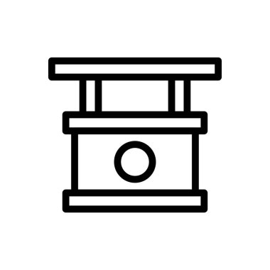 Sergi oyalama vektörü ince çizgi simgesi