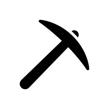 kazı vektörü düz simgesi