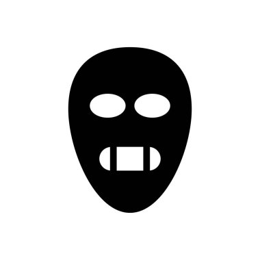 kafatası vektör düz simgesi