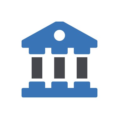 şehir simgesi vektör renk simgesi