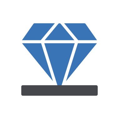 Elmas vektör renk simgesi