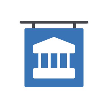 Müze vektör renk simgesi