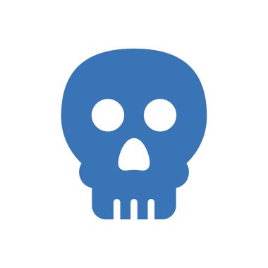 kafatası vektör renk simgesi