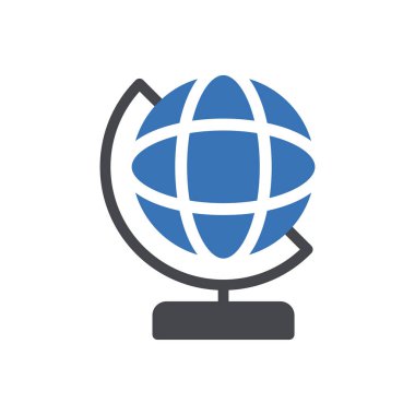 dünya vektörü renk simgesi