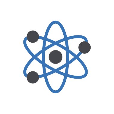 atom vektörü renk simgesi