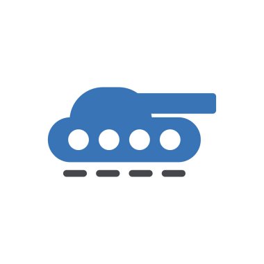 tanker savaş vektörü renk simgesi