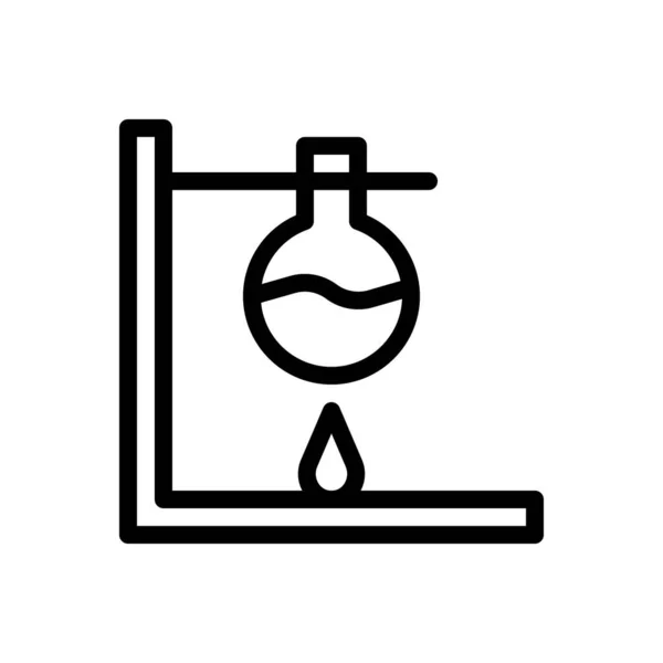 Experimento Vector Delgada Línea Icono — Archivo Imágenes Vectoriales