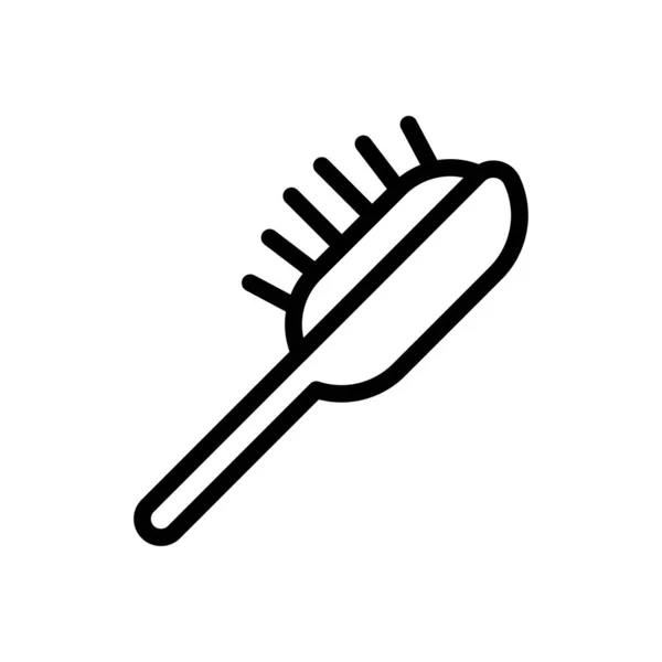 Brush Vector Thin Line Icon — Stock Vector
