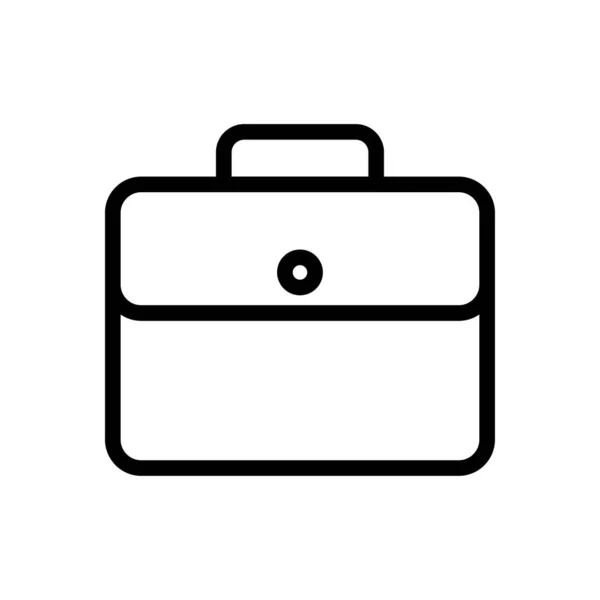 Briefcase Vector Thin Line Icon — Stock Vector