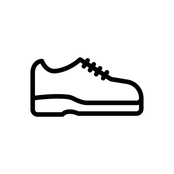 Shoe Vector Thin Line Icon — Stock Vector