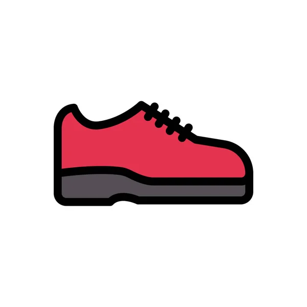 Shoe Vector Flat Color Icon — Stock Vector