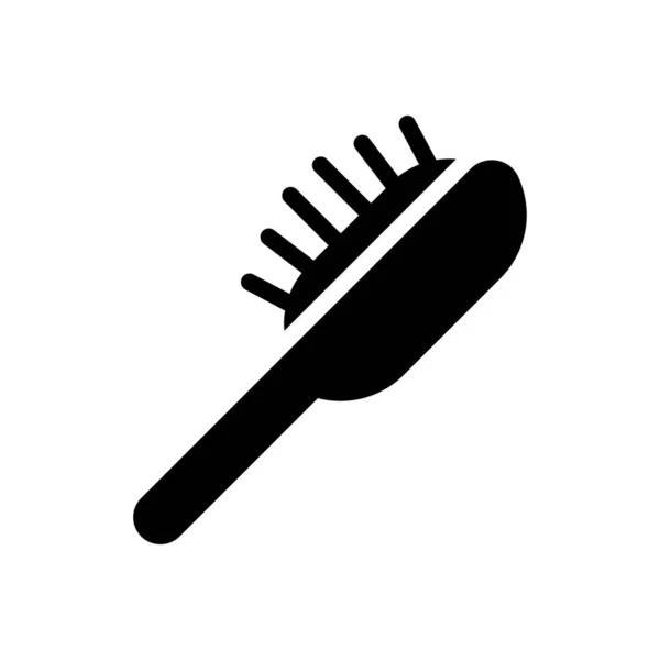 Brush Vector Glyph Flat Icon — Stock Vector