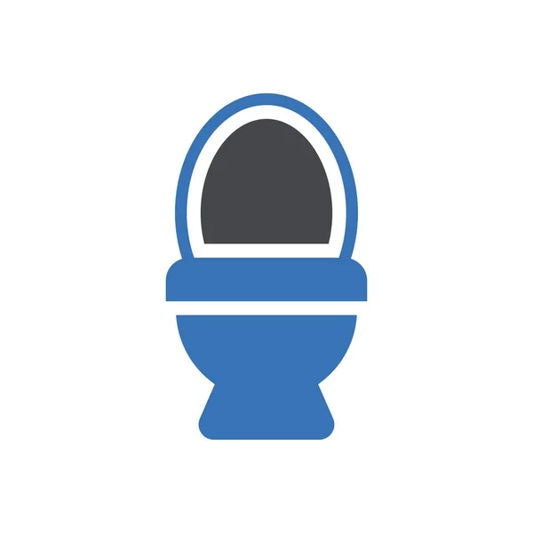 Commode Vector Glyph Kleur Pictogram — Stockvector