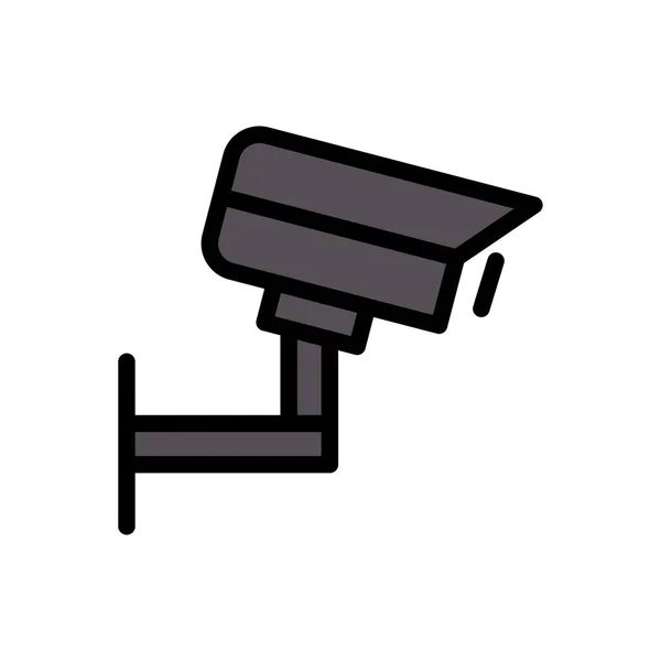 Cctv Vector Icono Color Plano — Archivo Imágenes Vectoriales