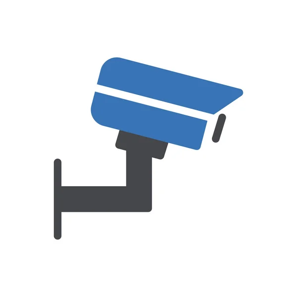 Cctv Vector Glyph Kleur Pictogram — Stockvector