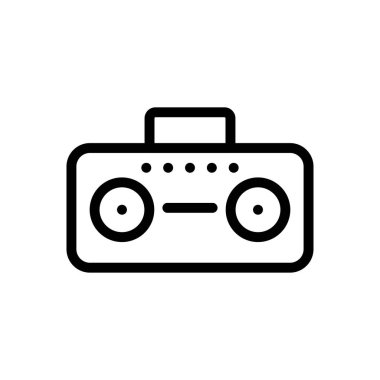 bant vektörü ince çizgi simgesi