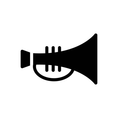 Trompet vektör düz simgesi