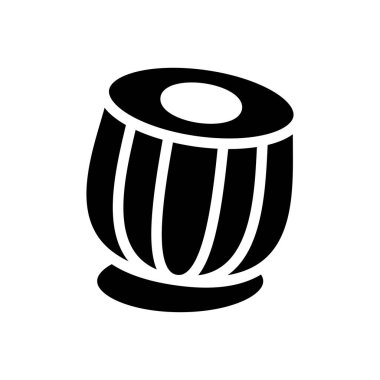 davul vektör glifleri düz simge