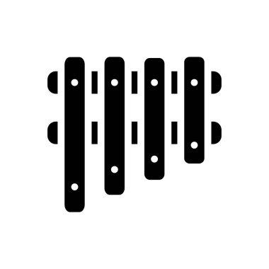 ksilofon vektör düz simge