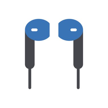 kulaklık vektörü renk simgesi