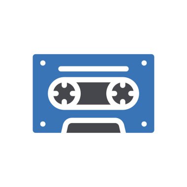 kaset bant vektör renk simgesi