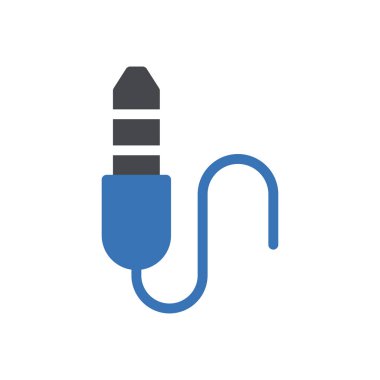 ses jack vektör renk simgesi