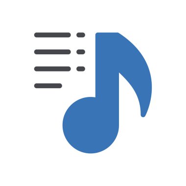 Melodi vektörü renk simgesini listele