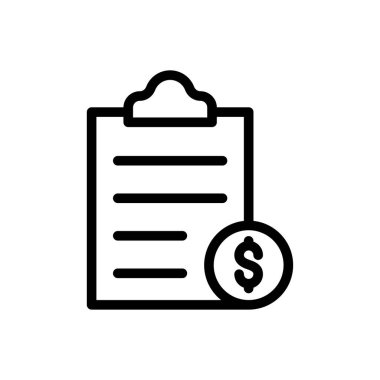 Pano vergisi ince çizgi simgesi