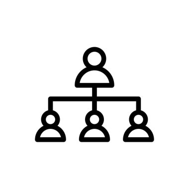 takım ağ vektörü ince çizgi simgesi