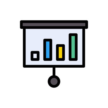 sunum tahtası düz renk simgesi