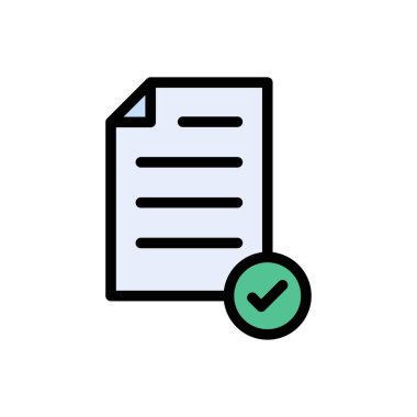 belge vektör düz renk simgesi gönder