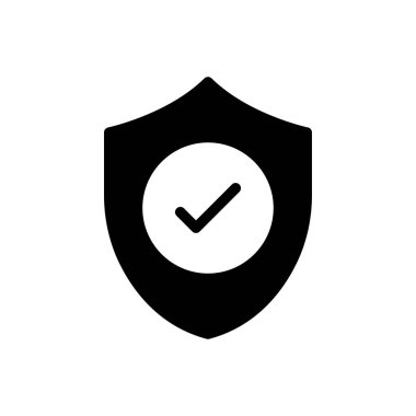 Kalkan vektörü düz simgesi