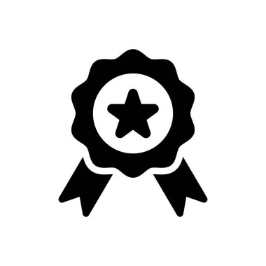 Rozet vektör düz simgesi