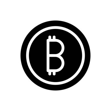 Bitcoin vektör düz simge